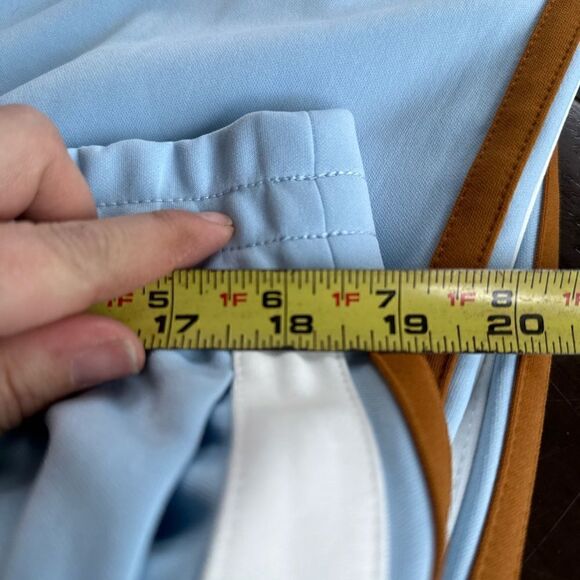 Wild Fable High Rise Track Pants Side Stripe Blue/ Brown NWT Size L or M - Picture 13 of 16